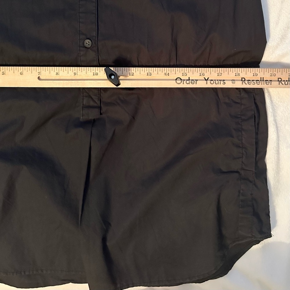 G-Star Raw Denim Correct Line Long Sleeve Shirt Dress L Button Up Black Pockets — image 4 of 8